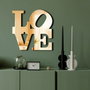 Wallity Ozgl506 Espejo Decorativo Dorado Elegante 47 x 48 cm